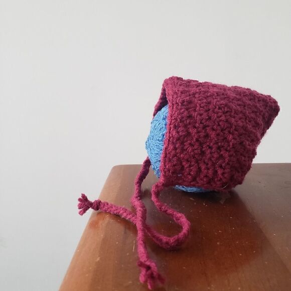 Handmade Pixie Baby Bonnet - Picture 2 of 5